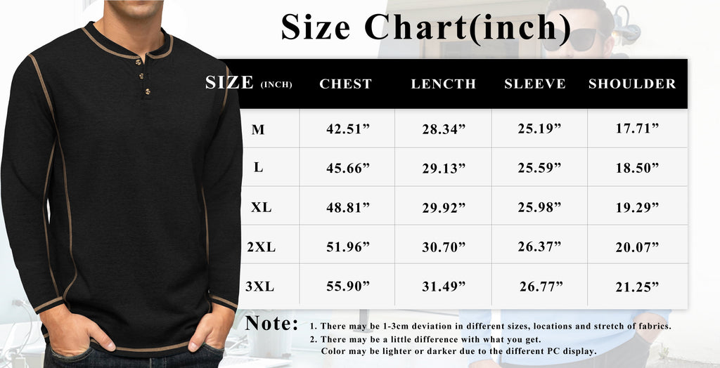 Sweatshirts for Men Henley Casual Long Sleeve Shirts Lightweight Front Placket Fit T Shirts