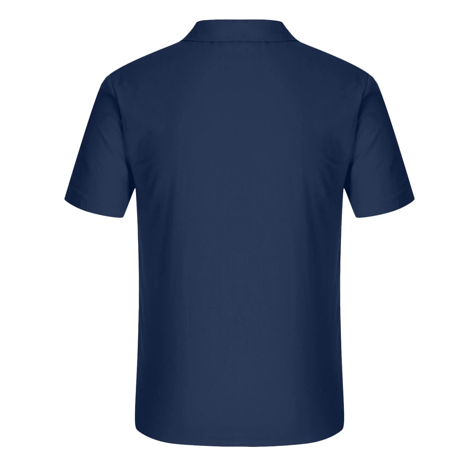 Mens T Shirts Casual Men'S Fashion Vacation Solid Color Cotton Linen Double Pocket Casual Shirts Short Sleeves Mens Western Shirts Mens Shirts Slim Fit Tank Tops Men Navy,Xl